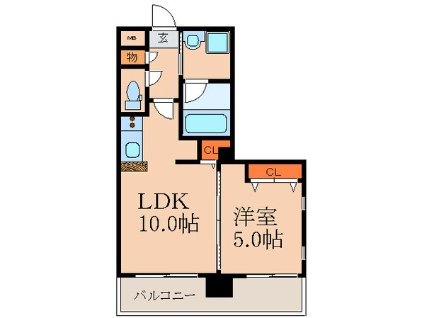 グランシス江坂の物件間取画像